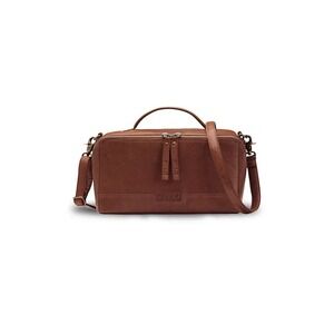 Muud Cleo Midi Project Bag Rich Brown Leather NEW